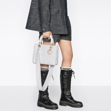 디올 여성 화이트 레이디백 - Dior Womens White Lady Bag 