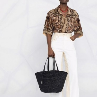 입생로랑 여성 블랙 토트백 - Saint Laurent Womens Black Tote Bag 