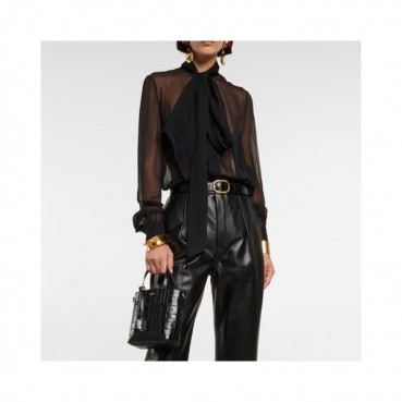 입생로랑 여성 엠보싱 크로커다일 토이 쇼퍼 - Saint Laurent Womens Toy Shopper 