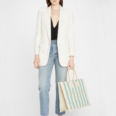 입생로랑 남/녀 블루 토트백 - Saint Laurent Unisex Blue Tote Bag 