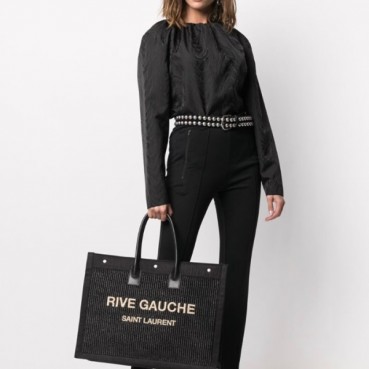 입생로랑 남/녀 블랙 토트백 - Saint Laurent Unisex Black Tote Bag 