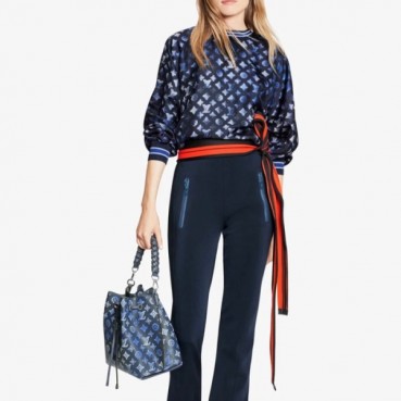 루이비통 여성 블루 무리아 토트백 - Louis vuitton Womens Blue Muria Tote Bag 