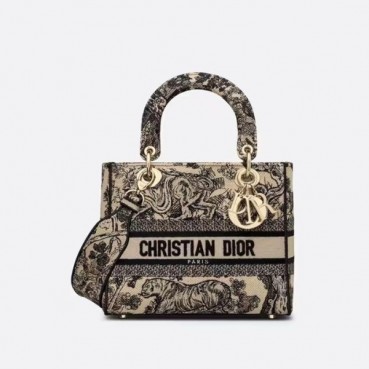 디올 여성 블랙 레이디백 - Dior Womens Black Lady Bag 