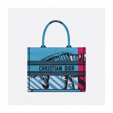 디올 여성 블루 북토트 - Womens Blue Book Tote 