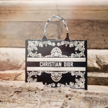 디올 여성 블랙 북토트 - Womens Black Book Tote 