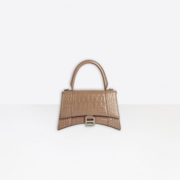 발렌시아가 여성 Hourglass 베이지 토트백 - Womens Beige Tote Bag 