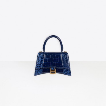 발렌시아가 여성 Hourglass 블루 토트백 - Womens Blue Tote Bag 
