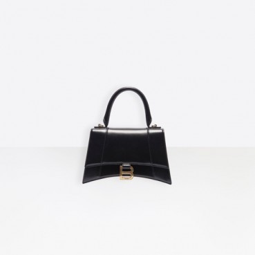 발렌시아가 여성 Hourglass 블랙 토트백 - Womens Black Tote Bag 