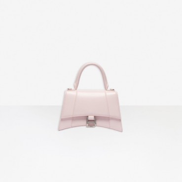 발렌시아가 여성 Hourglass 핑크 토트백 - Womens Pink Tote Bag 