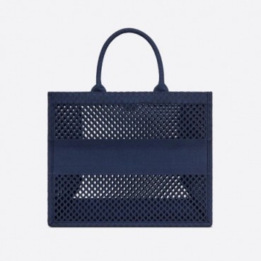 디올 여성 네이비 북토트 - Womens Navy Book Tote 