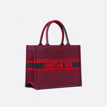 디올 여성 레드 북토트 - Womens Red Book Tote 