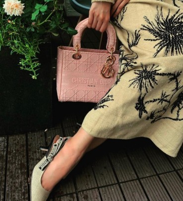 디올 여성 핑크 레이디백 - Womens Pink Shoulder Bag 