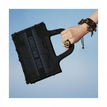 디올  여성 미니 토트백 Size(22.5cm) 네이비 - Dior   Women's Mini Tote Bag Dio01616x Navy