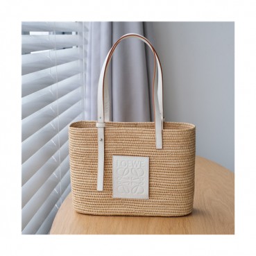 [로에베]Loewe 2021 Women's Busket Tote Bag,28cm,LOEB0544 - 로에베 2021 여성용 바스켓 토트백,28cm,베이지