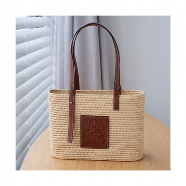 [로에베]Loewe 2021 Women's Busket Tote Bag,28cm,LOEB0543 - 로에베 2021 여성용 바스켓 토트백,28cm,베이지