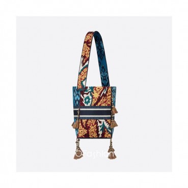 [유니크한]Dior 2021 Women's Canvas Bucket Tote Bag,25cm,DIOB0676 - 디올 2021 여성용 캔버스 버켓 토트백,25cm,네이비