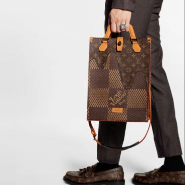 루이비통 남성 브라운 스몰 토트백 - Louis Vuitton Mens Black Tote Bag 