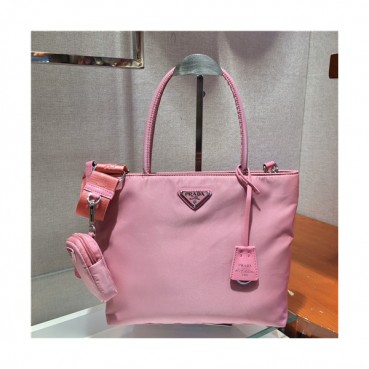 [프라다]Prada 2021 Women's Nylon Tote Bag/Shopper Bag,25cm,1BG320,PRAB0431 - 프라다 2021 여성용 나일론 토트백/쇼퍼백,25cm,핑크