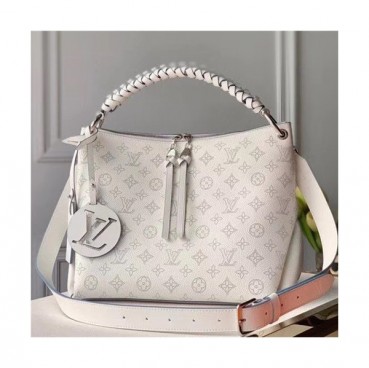 [유니크한]Louis Vuitton 2021 Women's Leather Tote Bag/Shoulder Bag,32cm,M56073,LOUB2393 - 루이비통 2021 여성용 레더 토트백/숄더백,32cm,화이트