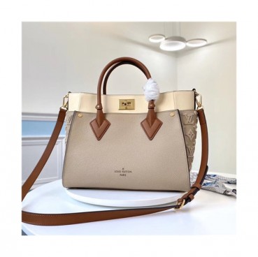 [럭셔리한]Louis Vuitton 2021 Women's Leather Tote Bag/Shoulder Bag,30.5cm,M53825,LOUB2387 - 루이비통 2021 여성용 레더 토트백/숄더백,30.5cm,베이지