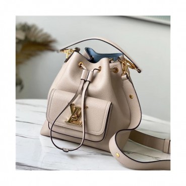 [럭셔리한]Louis Vuitton 2021 Women's Leather Bucket Tote Bag/Shoulder Bag,M57688,20cm,LOUB2357 - 루이비통 2021 여성용 레더 버킷 토트백/숄더백,20cm,베이지