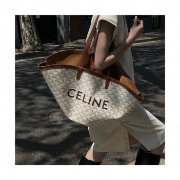 [셀린느]Celine 2021 Women's Leather Tote Bag/Shopper Bag,30cm,CLNB0690 - 셀린느 2021 여서용 레더 토트백/쇼퍼백,30cm,베이지