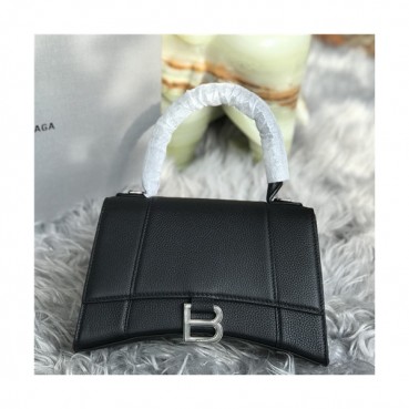 [시크한 숄더백]Balenciaga 2021 Women's Leather Tote Bag/Shoulder Bag,23cm,BGB0642 - 발렌시아가 2021 여성용 레더 토트백/숄더백,23cm,블랙