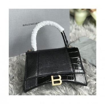 [시크한 숄더백]Balenciaga 2021 Women's Leather Tote Bag/Shoulder Bag,23cm,BGB0641 - 발렌시아가 2021 여성용 레더 토트백/숄더백,23cm,블랙