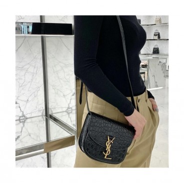 [럭셔리한]Saint Laurent 2021 Women's Kaia Small Shoulder Bag,18cm,619740,SLB0632 - 입생로랑 2021 여서용 카이아 스몰 숄더백,18cm,블랙
