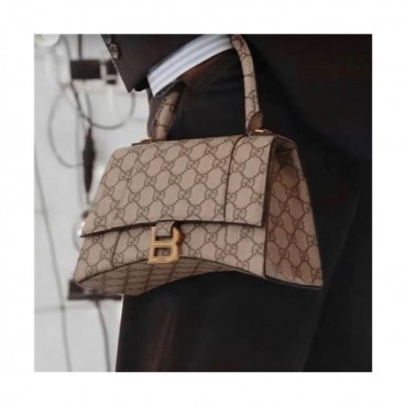 [Gucci X Balenciaga]Gucci 2021 Women's Leather Tote Bag/Shoulder Bag,23cm,GUB1299 - 구찌 2021 여성용 레더 토트백/숄더백,23cm,베이지