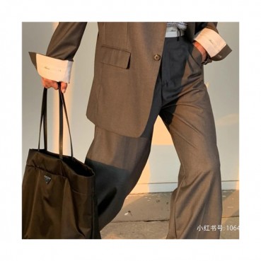 Prada 2021 Men's Nylon Tote Bag/Shopper Bag,40cm,1BG107,PRAB0403 - 프라다 2021 남성용 나일론 토트백/쇼퍼백,40cm,블랙