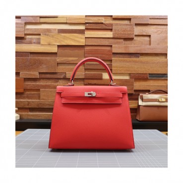 [에르메스]Hermes 2021 Kelly Epsom Tote Bag/Shoulder Bag,25cm,HERB0866 - 에르메스 2021 켈리 앱송 토트백/숄더백,25cm,레드