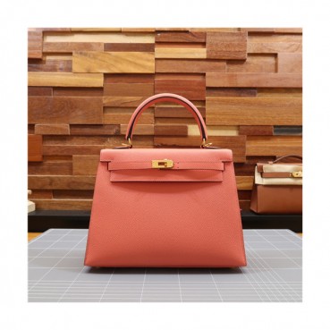 [에르메스]Hermes 2021 Kelly Epsom Tote Bag/Shoulder Bag,25cm,HERB0856 - 에르메스 2021 켈리 앱송 토트백/숄더백,25cm,오렌지