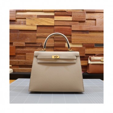 [에르메스]Hermes 2021 Kelly Epsom Tote Bag/Shoulder Bag,25cm,HERB0855 - 에르메스 2021 켈리 앱송 토트백/숄더백,25cm,베이지