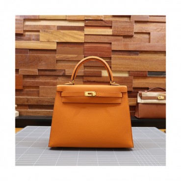 [에르메스]Hermes 2021 Kelly Epsom Tote Bag/Shoulder Bag,25cm,HERB0854 - 에르메스 2021 켈리 앱송 토트백/숄더백,25cm,오렌지