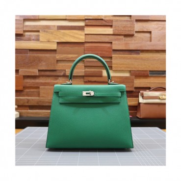 [에르메스]Hermes 2021 Kelly Epsom Tote Bag/Shoulder Bag,25cm,HERB0853 - 에르메스 2021 켈리 앱송 토트백/숄더백,25cm,그린