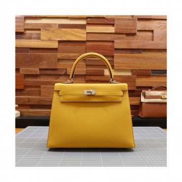 [에르메스]Hermes 2021 Kelly Epsom Tote Bag/Shoulder Bag,25cm,HERB0852 - 에르메스 2021 켈리 앱송 토트백/숄더백,25cm,옐로우