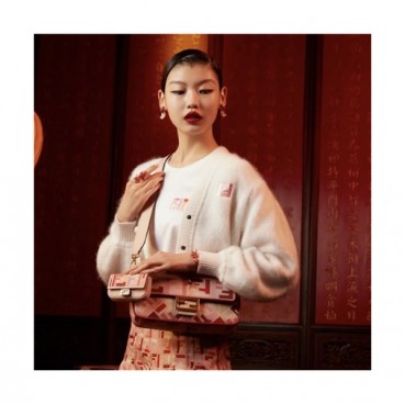 [러블리 봄 신상]Fendi 2021 Baguette Tote Bag/Shoulder Bag,26cm,FENB0667 - 펜디 2021 바게트 토트백/숄더백,26cm,핑크