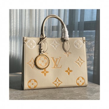 [루이비통]Louis Vuitton 2021 Onthego Tote Bag,35cm - 루이비통 2021 온더고 토트백,35cm,LOUB2313,베이지