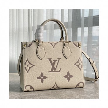 [루이비통]Louis Vuitton 2021 Onthego Mini Tote Shoulder Bag,28cm - 루이비통 2021 온더고 미니 토트 숄더백,28cm,LOUB2307,베이지