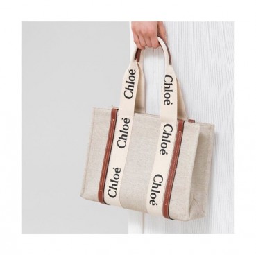 Chloe 2021 Women's Woody Tote Shopperbag,37cm - 끌로에 2021 여성용 우디 토트 쇼퍼백,37cm,CLB0213,베이지