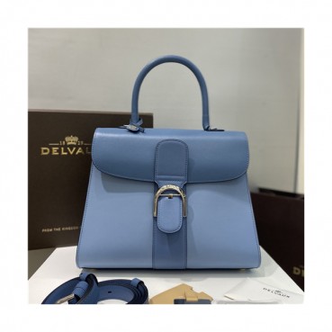 [델보]Delvaux 2021 Brillant Tote Shoulder Bag,28cm - 델보 2021 브리앙 토트 숄더백,28cm,DVB0378.블루