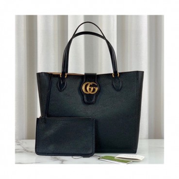 [구찌]Gucci 2021 Women's Dounle G Deyail Tote Bag,35cm - 구찌 2021 더블 G 티테일의 토트백,35cm,GUB1282,블랙