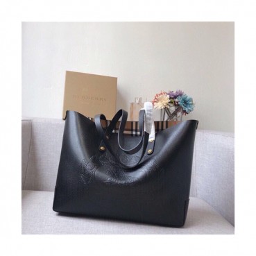 [버버리]Burberry 2020 Women's Tote Shopper Bag,35cm - 버버리 2020 여성용 토트 쇼퍼백,35cm,BURB0527,블랙