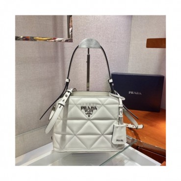 Prada 2020 Matinee Tote Cross Bag,26cm - 프라다 2020 마티네 토트 크로스백,26cm,PRAB0262,화이트