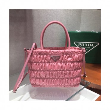 [프라다] Prada 2020 Women's Nylon Tote Shopper Bag,25cm - 프라다 2020 여성용 네일론 토트 쇼퍼백,25cm,PRAB0238,핑크