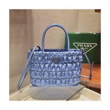 [프라다] Prada 2020 Women's Nylon Tote Shopper Bag,25cm - 프라다 2020 여성용 네일론 토트 쇼퍼백,25cm,PRAB0235,스카이블루