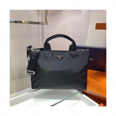 [프라다] Prada 2020 Mm/Wm Nylon Tote Shoulder Bag,34cm - 프라다 2020 남여공용 네일론 토트 숄더백,34cm,PRAB0174,블랙