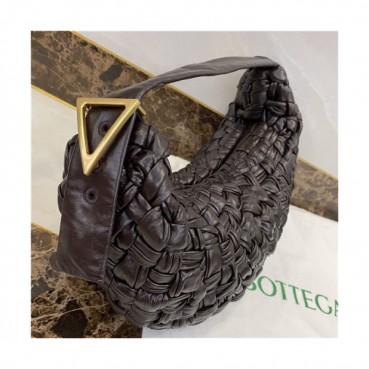 [보테가 베네타] Bottega Veneta 2020 Women's Leather Hobo Tote Bag,31cm - 보테가 베네타 2020 여성용 호보 토트백,31cm,BVB0601,브라운