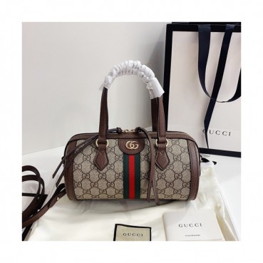 Gucci 2020 Canvas Tote Shoulder Bag,25.5CM - 구찌 2020 캔버스 토트 숄더백 602577,GUB1214,25.5cm,브라운